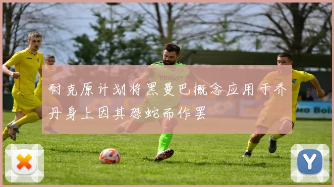 耐克原计划将黑曼巴概念应用于乔丹身上因其恐蛇而作罢